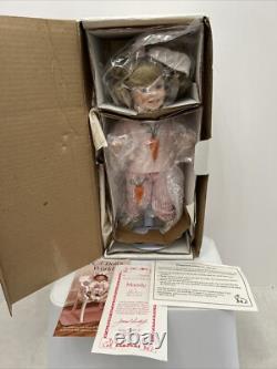 Vintage 1993 Mandy Porcelain Doll By Bets Van Boxel Bunny Rabbit