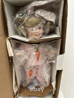 Vintage 1993 Mandy Porcelain Doll By Bets Van Boxel Bunny Rabbit