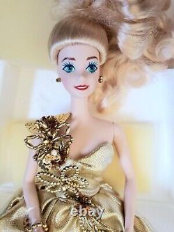 Vintage 1993 Silver & Gold Porcelain Barbie Doll Set Le Starlight Sensation Toy