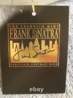 Vintage 1998 Franklin Mint Frank Sinatra Porcelain Portrait Doll (original Box)
