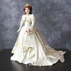 Vintage 1998 Franklin Mint Heirloom Faberge Sonya Fall Bride Porcelain Doll