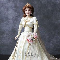 Vintage 1998 Franklin Mint Heirloom Faberge Sonya Fall Bride Porcelain Doll