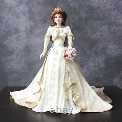 Vintage 1998 Franklin Mint Heirloom Faberge Sonya Fall Bride Porcelain Doll