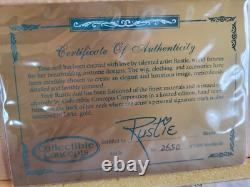 Vintage 1999 Arielle By Rustie Porcelain Doll WithCertificate & Stand
