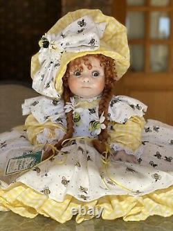 Vintage 1999 LINDA RICK THE DOLLMAKER PORCELAIN DOLL Bee My Honey 616/2500