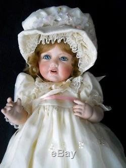 Vintage 1999 Lady Anne Reproduction Porcelain Williamsburg Doll Factory / HILDA