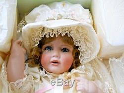 Vintage 1999 Lady Anne Reproduction Porcelain Williamsburg Doll Factory / HILDA