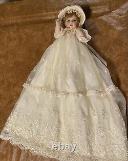 Vintage 1999 Lady Anne Reproduction Porcelain Williamsburg Doll Factory / HILDA