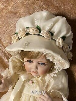 Vintage 1999 Lady Anne Reproduction Porcelain Williamsburg Doll Factory / HILDA