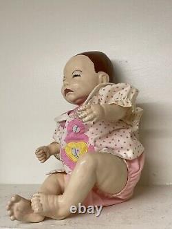 Vintage 20 Newborn Full Body Flexible Porcelain? Doll With Clothing