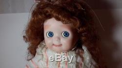 Vintage 20 Porcelain Bisque Googly Eyed Doll Signed Maria Schrock 1985