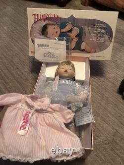 Vintage 2001 Danbury Mint Thumbelina Porcelain Doll Special Edition Rare