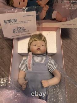 Vintage 2001 Danbury Mint Thumbelina Porcelain Doll Special Edition Rare