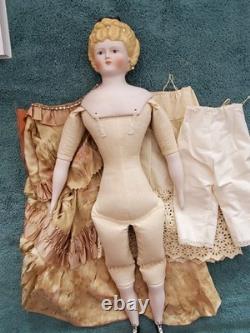 Vintage 22 1949 Bisque Emma Clear Parian Antique Artist Doll Original Clothes