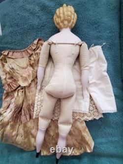 Vintage 22 1949 Bisque Emma Clear Parian Antique Artist Doll Original Clothes