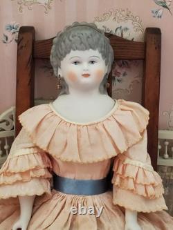 Vintage 23 1948 Parian Bisque Emma Clear Antique Artist Doll Original Clothes