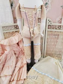 Vintage 23 1948 Parian Bisque Emma Clear Antique Artist Doll Original Clothes