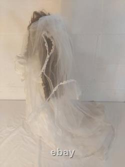 Vintage 27 Seeley Porcelain Bride Doll with Stand Perfect Condition Bride