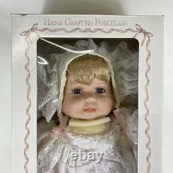 Vintage 3 Face Porcelain Baby Doll Rotating Head Happy Sleepy Weepy 21