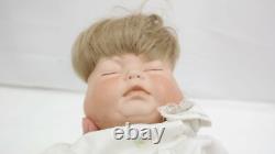 Vintage 3 Faced Porcelain Baby Doll Happy Sleepy & Crying Faces JE