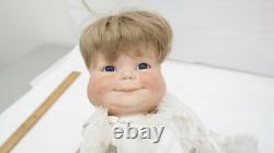 Vintage 3 Faced Porcelain Baby Doll Happy Sleepy & Crying Faces JE