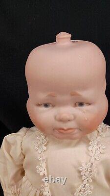 Vintage 3 Faces 17 Porcelain Doll SIGNED TJC 1984 134/1000 Happy Sleepy Grumpy