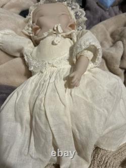 Vintage 3 face Porcelain Doll Swivel Head Smiling, Sad and Sleeping