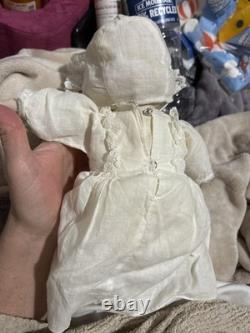 Vintage 3 face Porcelain Doll Swivel Head Smiling, Sad and Sleeping