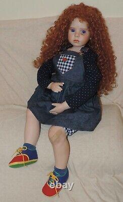 Vintage 30 Porcelain Artist Doll Hannah Rose Pouting in Time Out Donna Rubert