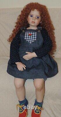 Vintage 30 Porcelain Artist Doll Hannah Rose Pouting in Time Out Donna Rubert