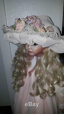 Vintage 30 Porcelain Doll Blonde hair by Elise Massey sale this weekend only