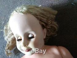 Vintage 32 Inch Doll creepy horror film movie prop or spook house haunted scary