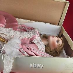 Vintage 36 Romance Collection Victorian Porcelain Doll with Pink Dress M. Reed