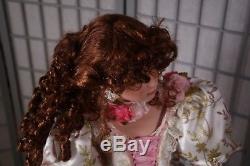 Vintage 42 Rustie Cassandra Porcelain Doll White pink Victorian LIMITED 500