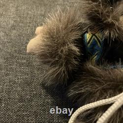 Vintage 5 1/2 Native American Eskimo Doll Porcelain Face Dressed in a Fur Coat