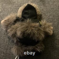 Vintage 5 1/2 Native American Eskimo Doll Porcelain Face Dressed in a Fur Coat