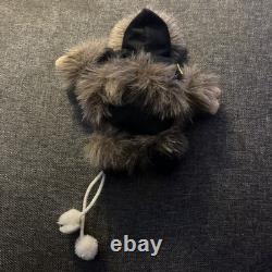 Vintage 5 1/2 Native American Eskimo Doll Porcelain Face Dressed in a Fur Coat