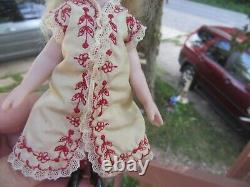 Vintage 5.5 Cabinet Size french Reproduction Doll all bisque porcelain jointed