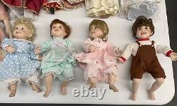 Vintage 70s 80s Mostly Porcelain Fashion Dolls Effanbee Geppedo Lot Of 17