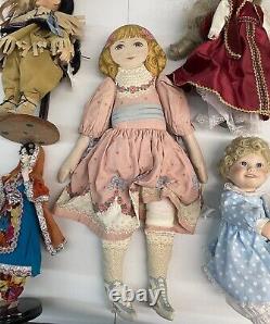 Vintage 70s 80s Mostly Porcelain Fashion Dolls Effanbee Geppedo Lot Of 17