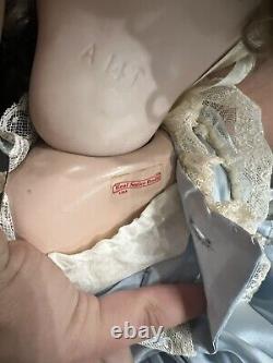 Vintage A 14T 24 Inch Doll Porcelain Head. Real Seely Body Usa? Read descriptio