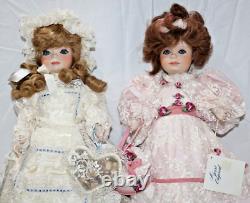 Vintage ALISA and DENISE Dolls by Jerri 19 Full Body Porcelain Doll