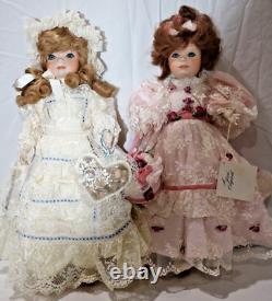 Vintage ALISA and DENISE Dolls by Jerri 19 Full Body Porcelain Doll