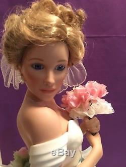 Vintage ASHTON-DRAKE GALLERIES Summer Dream / Display Bride Doll / Porcelain