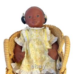 Vintage African American Doll Signed Biedermann ODACA Artist