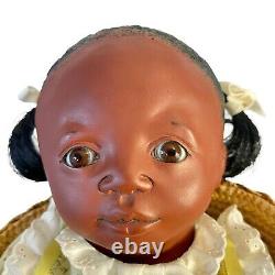 Vintage African American Doll Signed Biedermann ODACA Artist