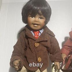 Vintage African American Geppeddo Jessie & Jake Porcelain Dolls. Great Condition