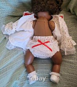 Vintage African American Porcelain Doll Black Melanie Parker Levi Thumb Weighted