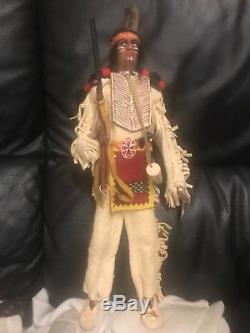 Vintage Algonquin Tribe Native American Indian Male Doll