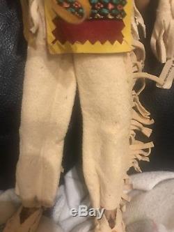 Vintage Algonquin Tribe Native American Indian Male Doll